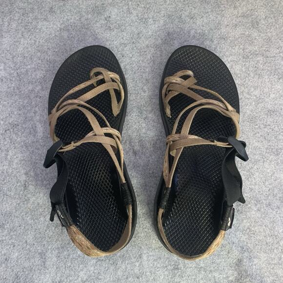 Chaco Women's ZX/2 Cloud Sandal, Tan Straps, Toe Loop, Size 10, Hiking Outdoor - Picture 3 of 10